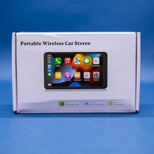 Portable Wireless 7" Car Stereo with Backup Camera Carplay/Andriod Auto 
