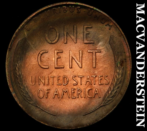 1946-S Lincoln Wheat Cent- Color- Choice Gem Brilliant Uncirculated #J1992