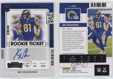 2021 Panini Contenders Ticket Variation Ben Skowronek #257 Rookie Auto RC
