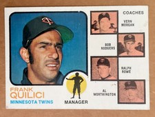 Click to enlarge Twins Field Leaders (Frank Quilici / Vern Morgan / Bob Rodgers / Ralph Rowe / Al Worthington)