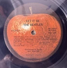 BEATLES - Let It Be LP 1st Win Press RED APPLE AR 34001 No Sleeve JS 17500-12