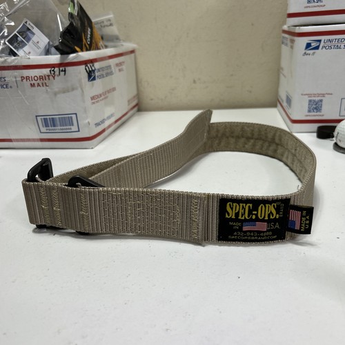 Spec Ops Brand Riggers BDU Tactical Belt, Beige- 41” Full Length - Picture 1 of 2