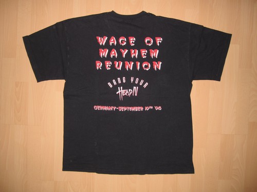 NASTY SAVAGE CONCERT SHIRT 1998 BYH HALLOWS EVE DESTRUCTOR EXCITER VOIVOD RAVEN