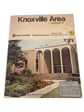 1975 Knoxville South Central Bell Telephone Directory Phone Book Area Code 615