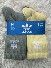 Adidas Men's/Women Colorful Crew Socks - 6 Pack size large
