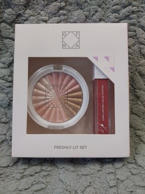 Ofra Freshly Lit Set Highlighter X's & Glow's Liquid Lipstick New in Box