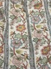 New Listing6.5yds Lee jofa Linen Print In Blue, Pink,gold And Green