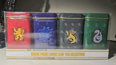 Harry Potter Mini Tins Containing Loose Leaf Tea Selection, All 4 Houses, Sealed