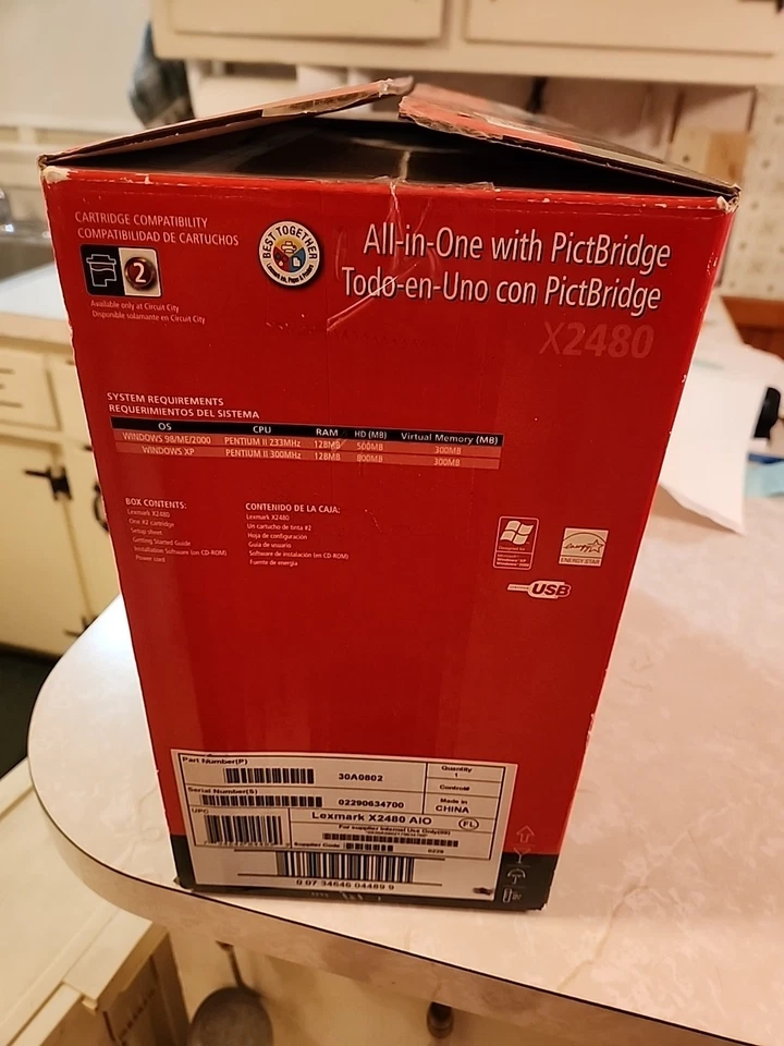 LEXMARK ALL IN ONE PRINTER PHOTO , SCAN , COPY & PRINT X2480 NEW OPEN BOX - Image 4 of 4