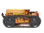Vintage MARX Windup Tin Yellow/Orange Tractor Toy for Restoration or Parts