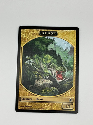 MTG Magic the Gathering Shards of Alara Beast Token NM TCG CARD NM MJB