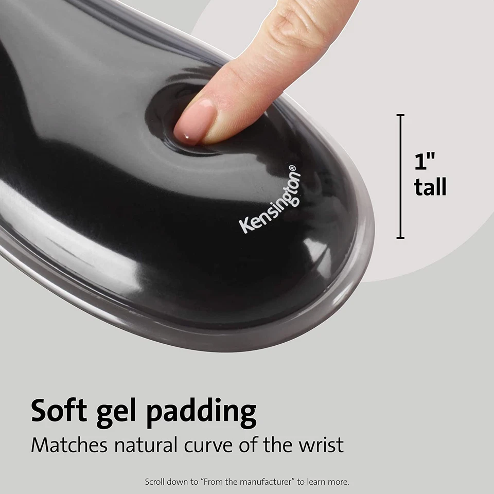 Kensington Duo Gel Mouse Pad with Wrist Rest, Ergonomic Wrist Support - Image 3 of 4