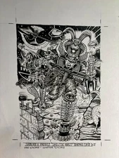 FANTASY/SCI FI /HORROR TRADING CARD 2023 -5 x 7 inch Original Hand Drawn Artwork