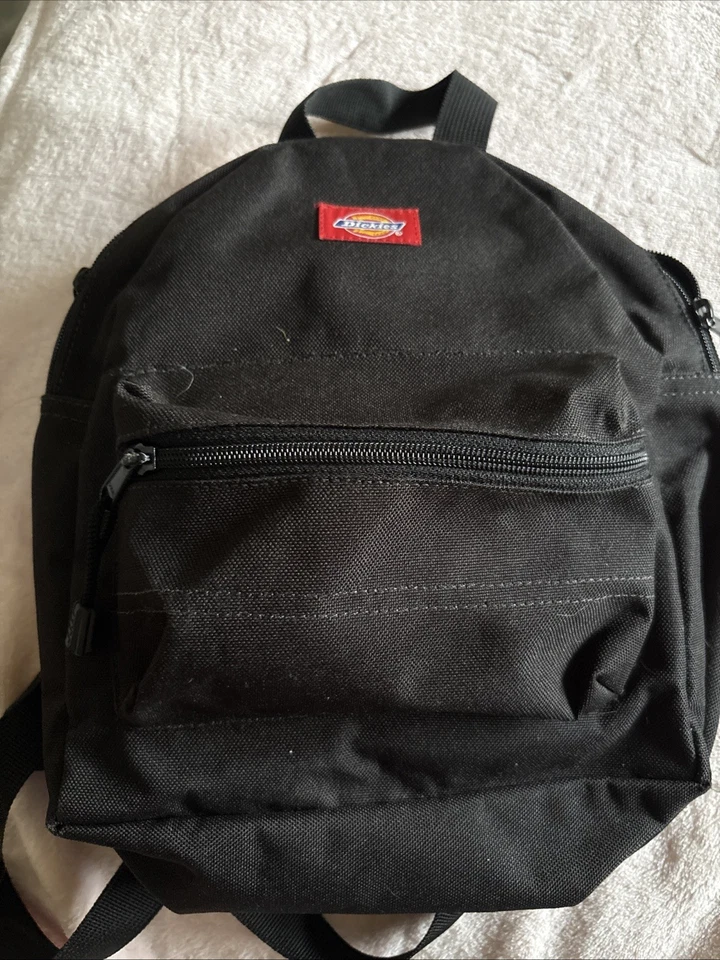 Lote 3 DICKIES Mochila Pequeña Pato Lona Jeans Material Cartera Rojo Mini Yak Pak Foto 4 de 4