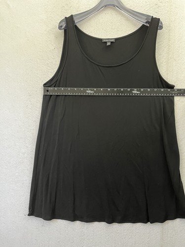 Canotta donna Eileen Fisher 100% seta nera taglia XL spiaggia elasticizzata - Foto 2 di 6