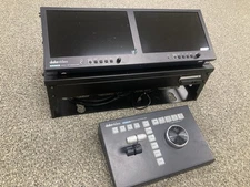 DataVideo TLM 102 Dual 10 Monitors and RCM 400 Replay Controller with Case