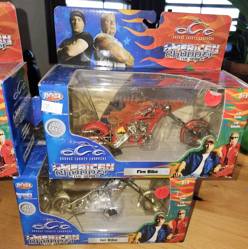 2004 Joyride American Orange County Choppers Lot 4 Black Widow Jet T-Rex Fire - Image 3 of 4