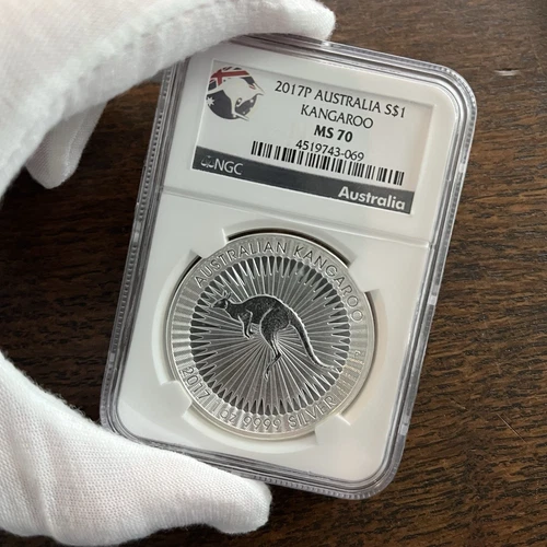 2017P Australia S$1 Kangaroo MS 70 NGC
