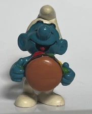 Smurf Vintage collectible toy 1983 "Hamburger" 
