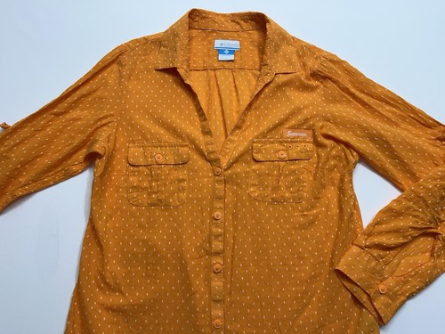 Columbia PFG Tennessee Vols Shirt Damen Größe Medium Orange Strukturiert Langarm - Bild 2 von 13