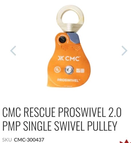CMC 300437-01 PULLEY. PROSWIVEL 2.0", PMP, CMC Rescue Gear - Picture 3 of 7