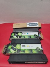 LOT OF 3 HP 971 XL INK CARTRIDGES EXP 8/22. 5/23