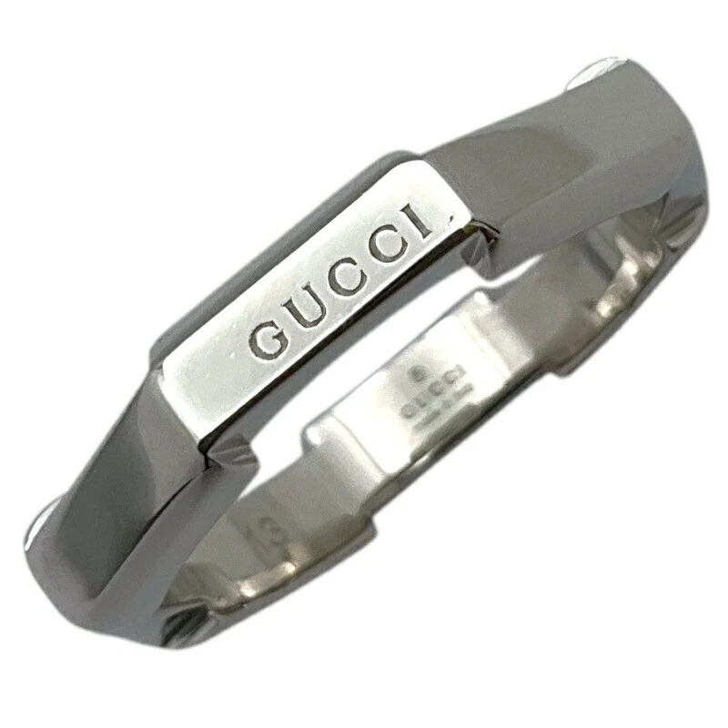 Bague Gucci Link To Love Pt950 argent 12号 bijoux d'occasion
