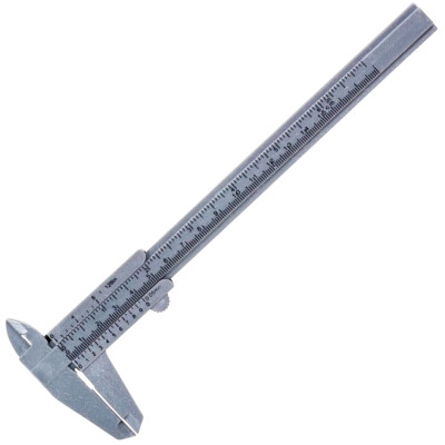 6'' Plastic Caliper, Inches and Metric, 0.001'' and 0.01 mm Resolution