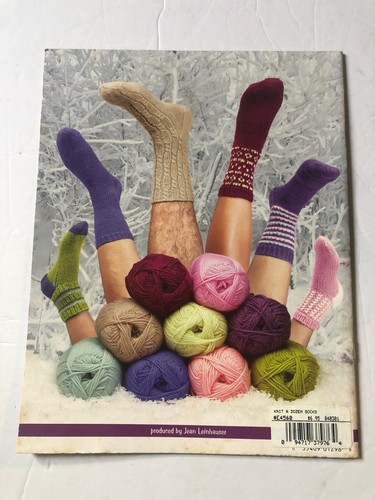 Knit a Dozen Socks American School of Needlework 1298 Styles for Men Women Child - Picture 2 of 2