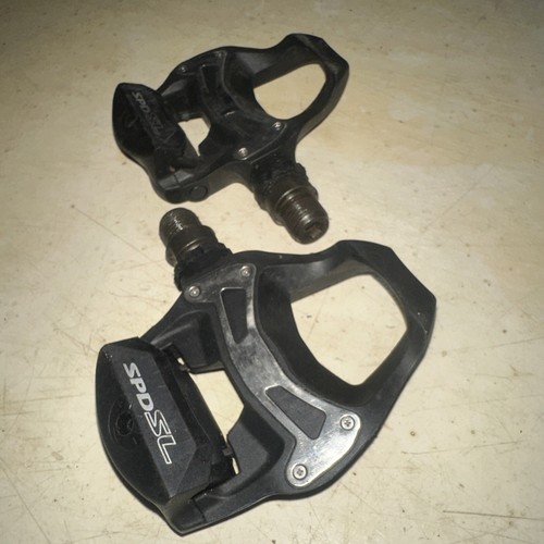 Shimano PD-R550 Road bike Pedals Clipless SPD SL Black R550 Pair Road Tri Bike - Picture 4 of 9
