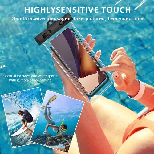 Scratch/Snow/Dust/Waterproof Phone Pouch Dry Bag for 12 mini/11 Pro Max/XR/8/7 - Picture 6 of 9