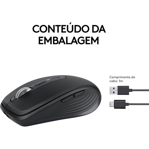 Logitech MX Anywhere 3S Compact Wireless Mouse Fast Scrolling 8K DPI Quiet Click - Picture 15 of 19