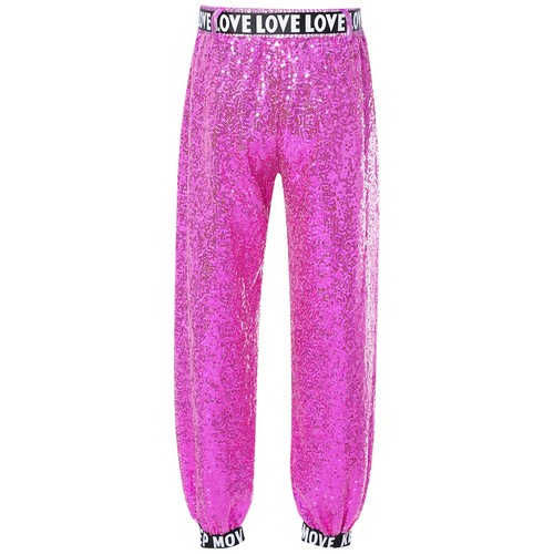 Kids Girls Trousers Birthday Pants Dance Leggings Hip Hop Dancewear Jazz Soft - Picture 27 of 68