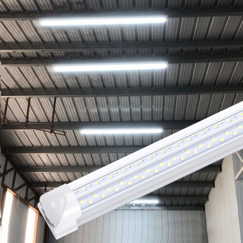 10PACK 8 Foot LED Shop Lights 120W Fixture 8FT T8 LED Tube Light 8' Garage Light - Picture 12 of 14
