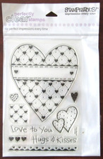 Stampendous Perfectly Clear Stamps  Light Heart Set  Hearts, Sayings