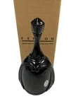 Rare Fenton Black Glass Bell 7” Hand Made USA Fenton Logo Sales Rep Stock