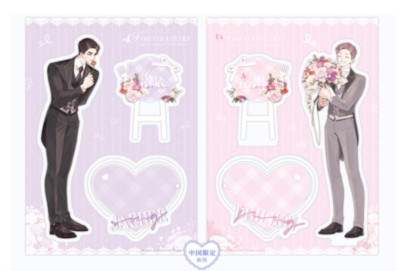 4 Week Lovers Manhwa Merch - Set of 2 acrylic stands