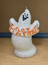 Sonoma Ghost TRICK OR TREAT Glitter Candle Never Burned
