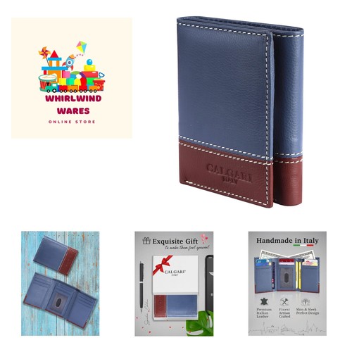 Italian Luxury Leather Wallets For Men | Trifold