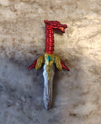 1998 Bandai Mystic Knights o Tir Na Nog ROHAN Fire SWORD Dagger Accessory Red JP