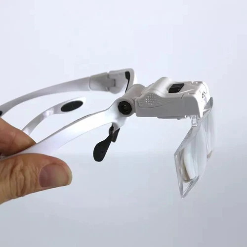 Magnifying Glass LED Light Head Loupe Jeweler Watch Bright Magnifier with 5 Lens - Picture 12 of 13