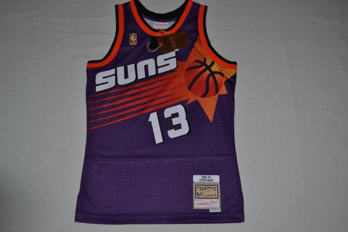 Men's Mitchell & Ness Steve Nash Purple Phoenix Suns Hardwood