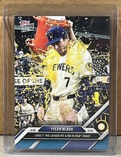 2024 TOPPS NOW #138 TYLER BLACK BREWERS ROOKIE MLB debut Blue Parallel 22/49