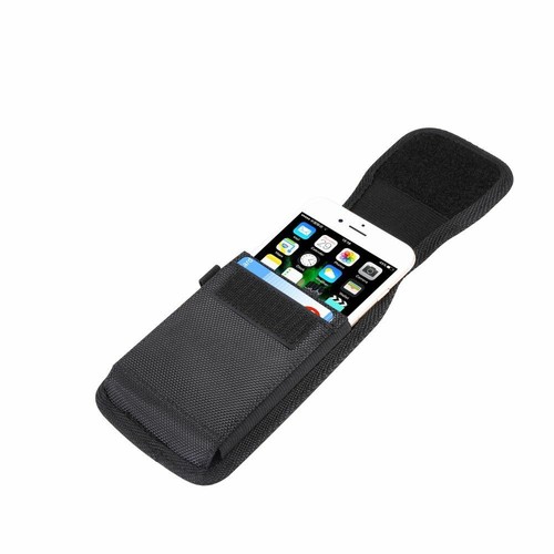 for LG Tribute Royal (2019) Belt Case Cover Vertical Leather & Nylon - Picture 4 of 6