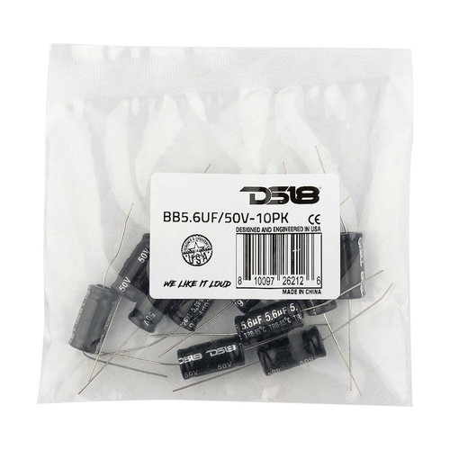 DS18 BB5.6UF/50V-10PK Bass Blocker 7KHz @ 4 ohms or 3.5KHz @ 8 ohms - 10 pcs - Picture 3 of 3
