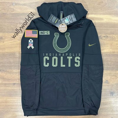 AUTHENTIC Nike Indianapolis Colts 2020 Salute to Service Pullover Hoodie Black