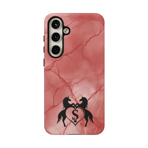 Pink Marble Phone Case For iPhone and Samsung Custom Unicorn Monogram - Picture 78 of 114