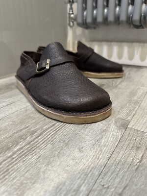 Yogi Herren Corso Schuhe Monk Strap Strauß Braun Kreppsohle 8UK EU42