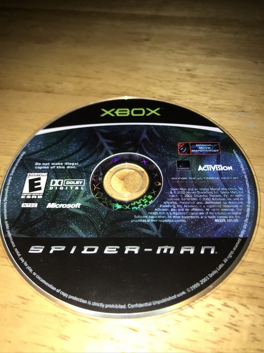 Spider-Man (Microsoft Xbox, 2003) Working Game Only