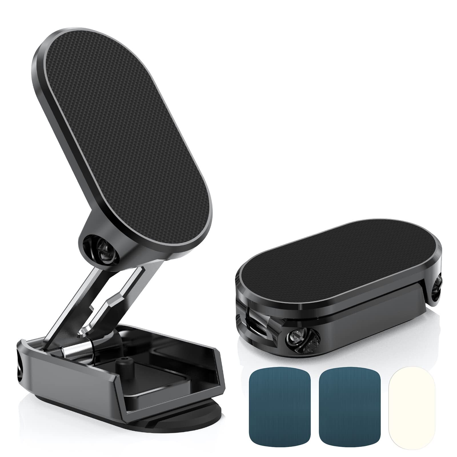 Magnetic Phone Holder, Car Phone Holder Mount, Alloy Folding Magnetic Car Pho...